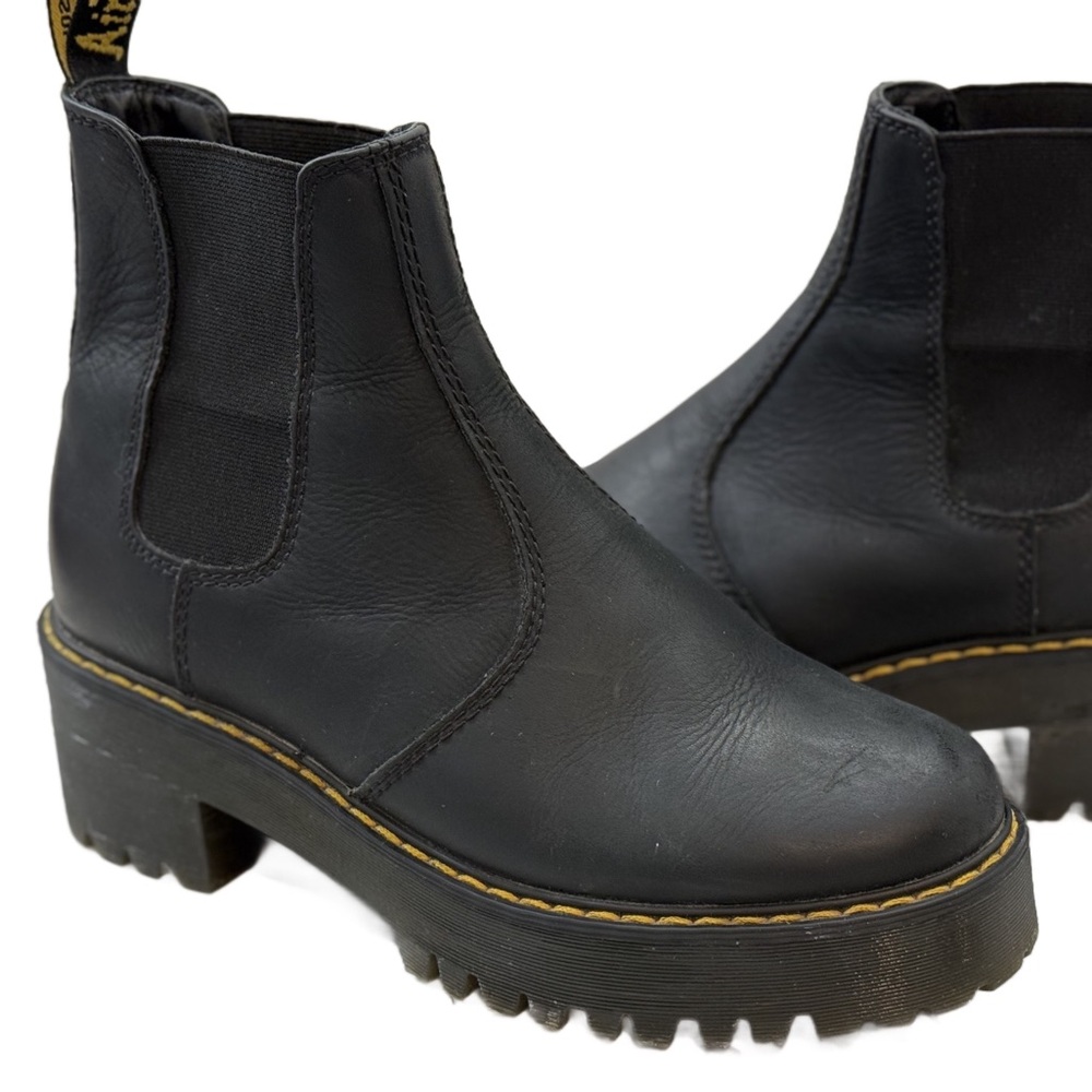 Dr. Martens Sinclair Chelsea Platform Boots – Black – Size 9